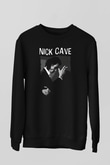 Nick Cave Baskılı Unisex Siyah Sweatshirt