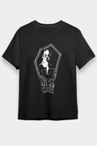 Nick Cave Baskılı Unisex Siyah Tişört - Tshirt