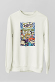 Nickelodeon Beyaz Unisex Sweatshirt
