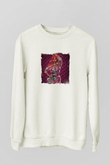 Nicki Minaj Baskılı Unisex Beyaz Sweatshirt