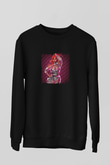 Nicki Minaj Baskılı Unisex Siyah Sweatshirt