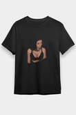Nicki Minaj Baskılı Unisex Siyah Tişört