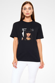 Nicki Minaj Baskılı Unisex Siyah Tişört