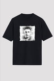Nicky Romero Baskılı Unisex Oversize Siyah Tişört