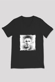 Nicky Romero Baskılı Unisex Siyah V Yaka Tişört