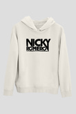 Nicky Romero Beyaz Unisex Kapüşonlu Sweatshirt