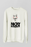 Nicky Romero Beyaz Unisex Sweatshirt