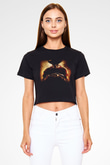 Nightmare on Elm Street Elm Sokağı Siyah Crop Top Tişört