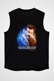 Nikola Tesla Alıntı Baskılı Unisex Kolsuz Siyah Tişört - Tshirt