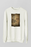 Nikola Tesla Baskılı Unisex Ekru Sweatshirt