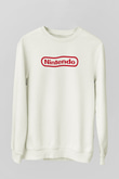 Nintendo Beyaz Unisex Sweatshirt
