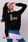 Nintendo Siyah Unisex  Sweatshirt