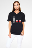 Nintendo Siyah Unisex  V Yaka Tişört