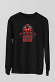 No Pain No Gain Baskılı Unisex Siyah  Sweatshirt