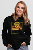 Nocturnal Depression Baskılı Unisex Siyah Kapüşonlu Sweatshirt