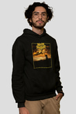 Nocturnal Depression Baskılı Unisex Siyah Kapüşonlu Sweatshirt