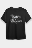 Nocturnal Depression Baskılı Unisex Siyah Tişört - Tshirt