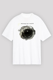 Nothing But Thieves Baskılı Beyaz Unisex Oversize Tişört - Tshirt