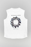 Nothing But Thieves Baskılı Beyaz Unisex Kolsuz Tişört - Tshirt