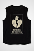 Nothing But Thieves Baskılı Unisex Siyah Kolsuz Tişört - Tshirt