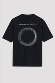 Nothing But Thieves Baskılı Unisex Siyah Oversize Tişört - Tshirt
