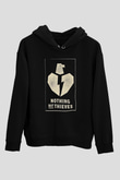 Nothing But Thieves Baskılı Unisex Siyah Kapüşonlu Sweatshirt