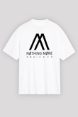 Nothing More Beyaz Unisex Oversize Tişört T-Shirt