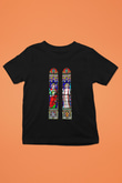 Notre Dame Katedrali Baskılı Siyah Unisex Çocuk Tişört