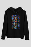 Notre Dame Katedrali Siyah Unisex Hoodie