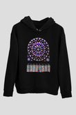 Notre Dame Katedrali Siyah Unisex Hoodie