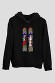 Notre Dame Katedrali Siyah Unisex Hoodie