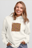Odd Future Baskılı Unisex Beyaz Kapüşonlu Sweatshirt
