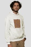 Odd Future Baskılı Unisex Beyaz Kapüşonlu Sweatshirt
