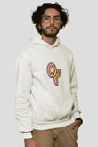 Odd Future Baskılı Unisex Beyaz Kapüşonlu Sweatshirt