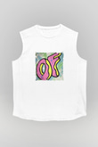 Odd Future Baskılı Unisex Beyaz Kolsuz Tişört