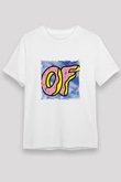 Odd Future Baskılı Unisex Beyaz Tişört