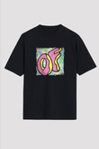 Odd Future Baskılı Unisex Oversize Siyah Tişört