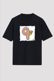 Odd Future Baskılı Unisex Oversize Siyah Tişört