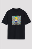 Odd Future Baskılı Unisex Oversize Siyah Tişört