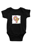 Odd Future Baskılı Unisex Siyah Bebek Body - Zıbın