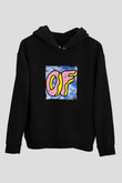 Odd Future Baskılı Unisex Siyah Hoodie