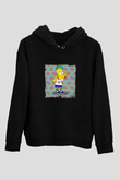 Odd Future Baskılı Unisex Siyah Hoodie