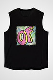 Odd Future Baskılı Unisex Siyah Kolsuz Tişört