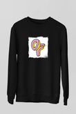 Odd Future Baskılı Unisex Siyah Sweatshirt