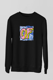 Odd Future Baskılı Unisex Siyah Sweatshirt