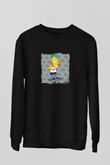 Odd Future Baskılı Unisex Siyah Sweatshirt