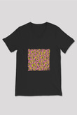 Odd Future Baskılı Unisex Siyah V Yaka Tişört