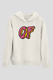 Odd Future Beyaz Unisex Kapşonlu Sweatshirt