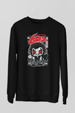 Ödül Avcısı Baskılı Unisex Siyah Sweatshirt