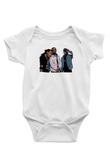 Offset Baskılı Beyaz Unisex Bebek Body - Zıbın